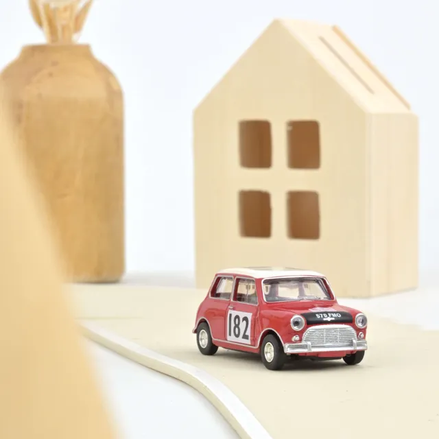 norev-mini-cooper-s-1964-rosso-tartan-n-182-1-54 image 1
