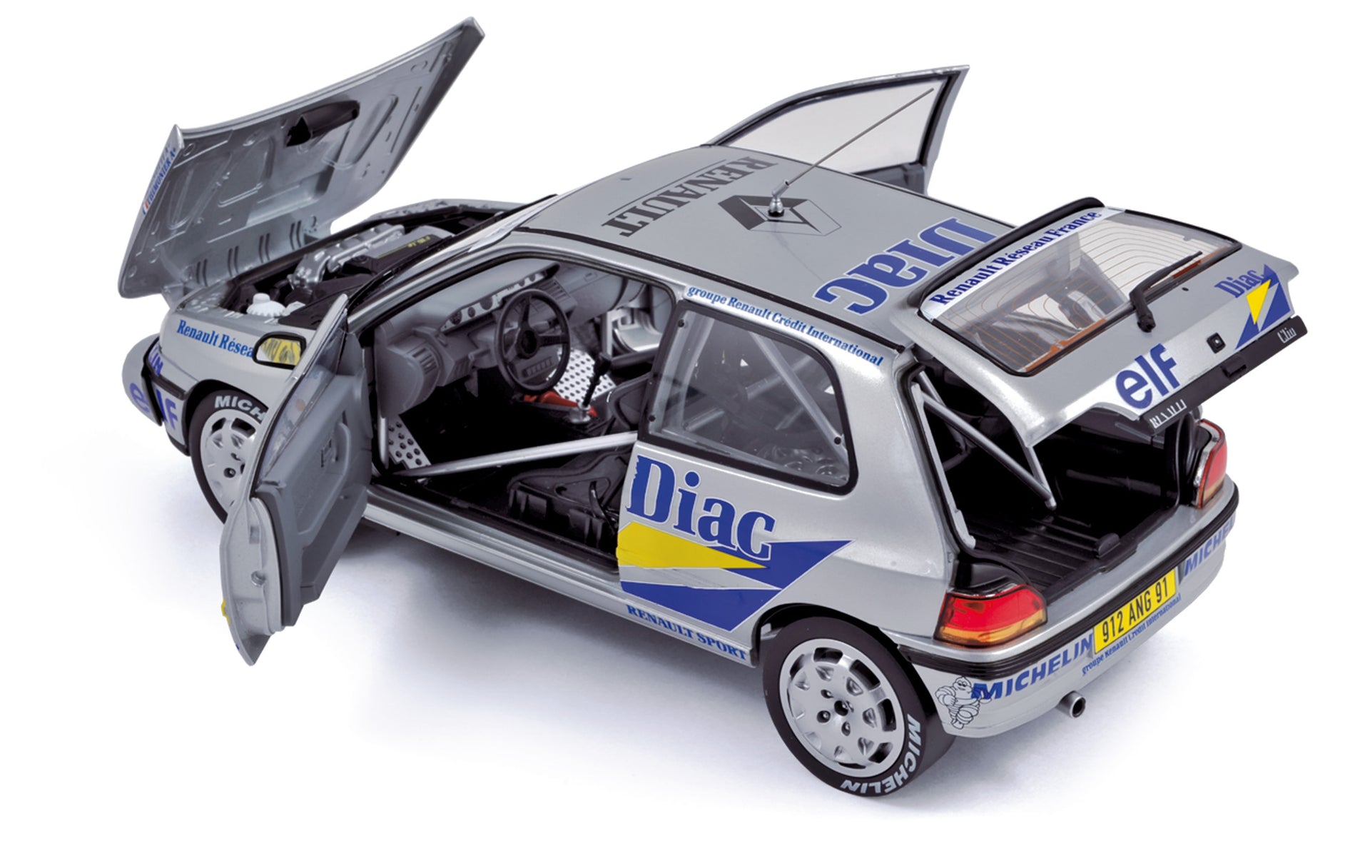norev-renault-clio-16s-1991-rally-grasse-alpin-ragnotti-1-18 image 1