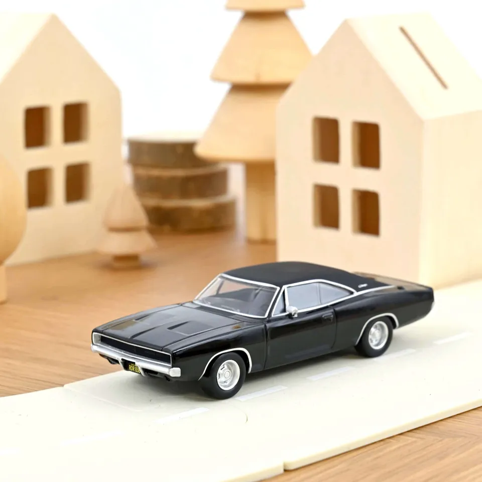 norev-dodge-charger-1968-modellino-1-43-nero-film-bullitt image 1