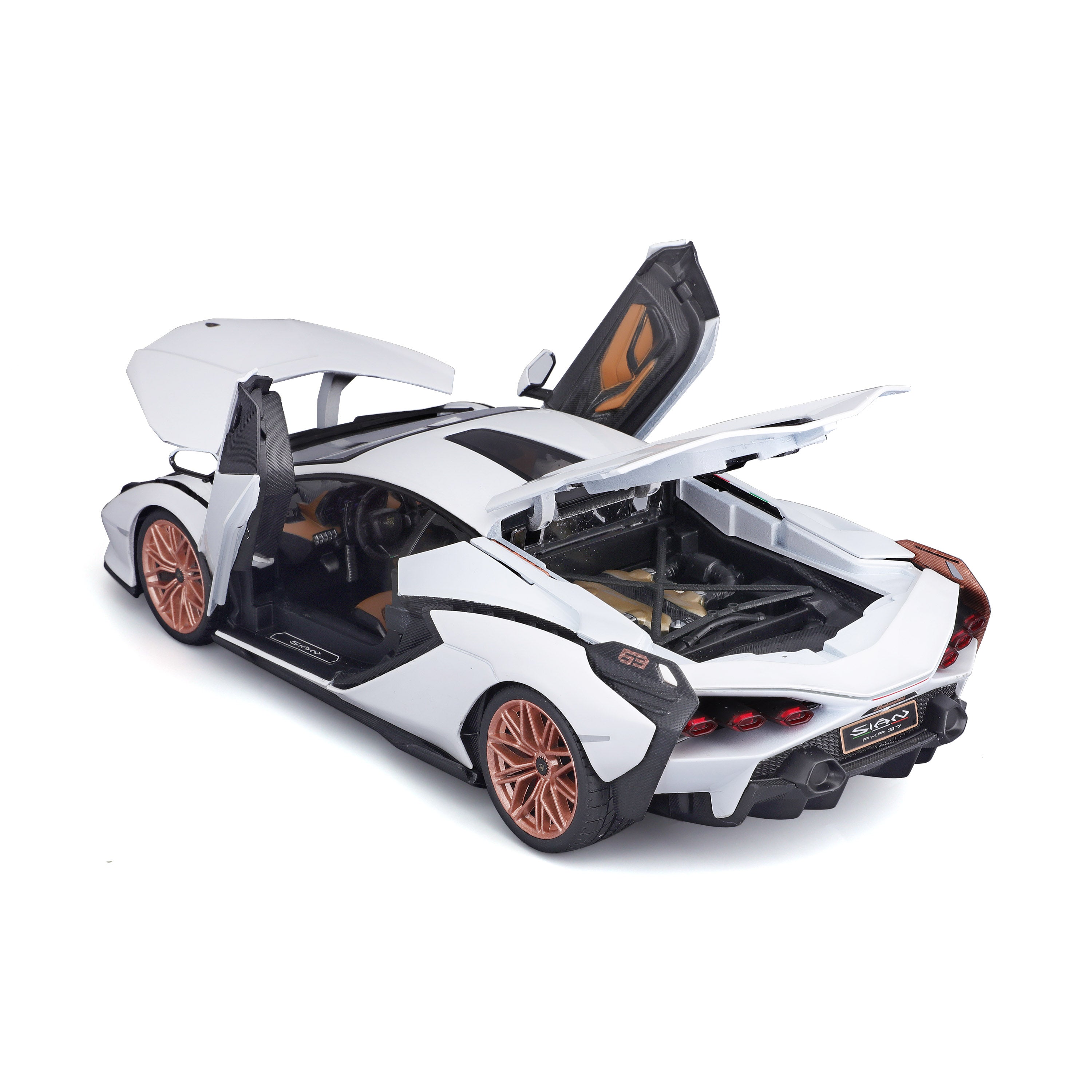 bburago-lamborghini-si-n-fkp-37-1-18-bianca image 5