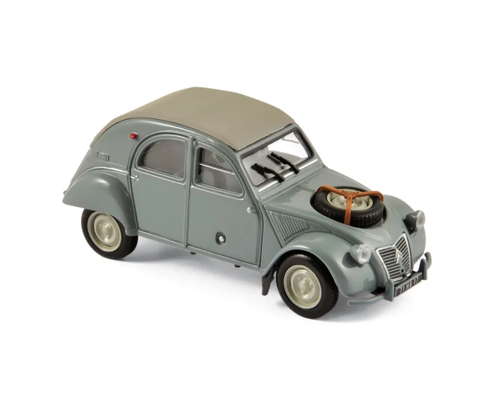 norev-citro-n-2cv-4x4-sahara-1961-modellino-auto-1-43-grigia image 1