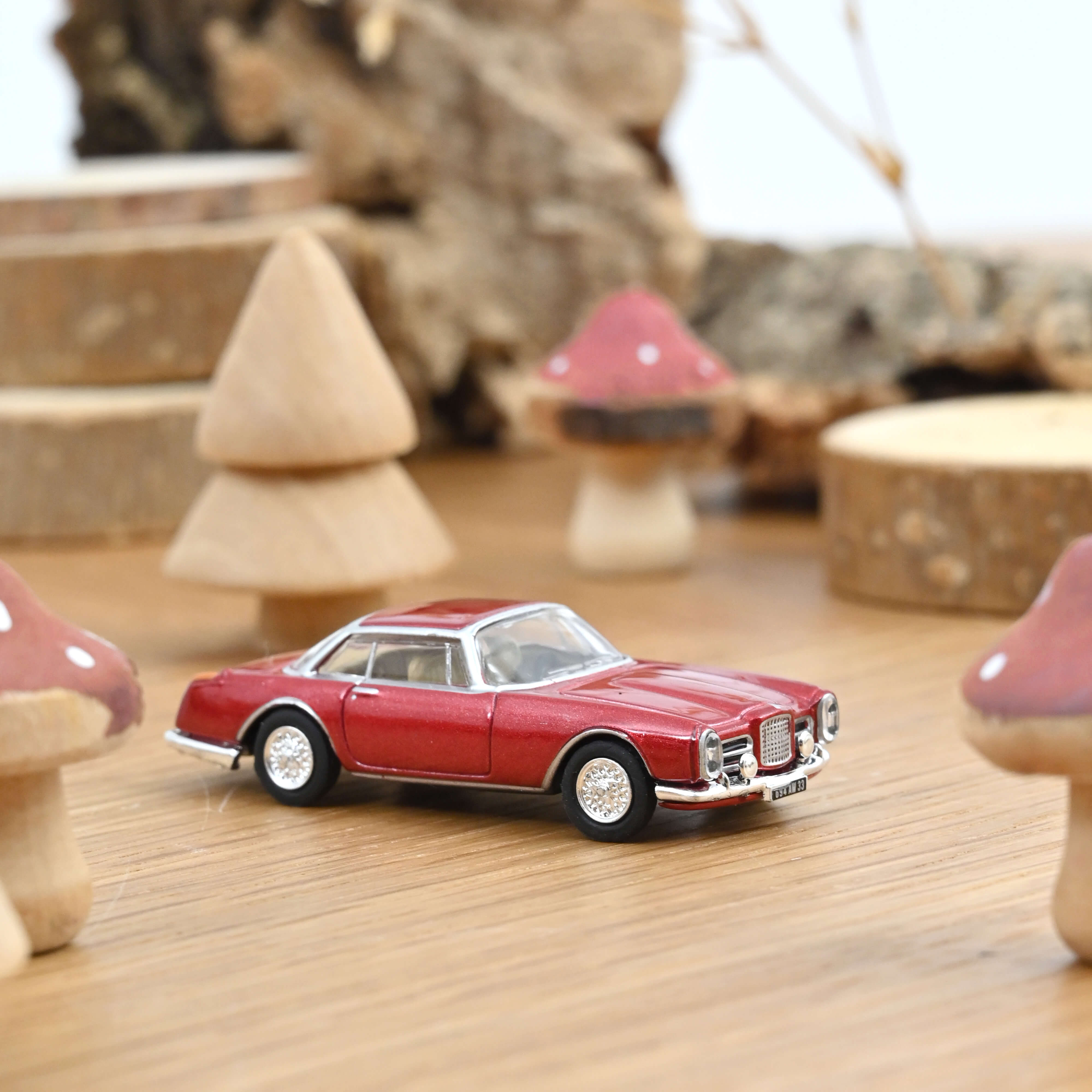 norev-facel-vega-facel-ii-1961-modellino-auto-1-87-rosso-metallizzato image 1
