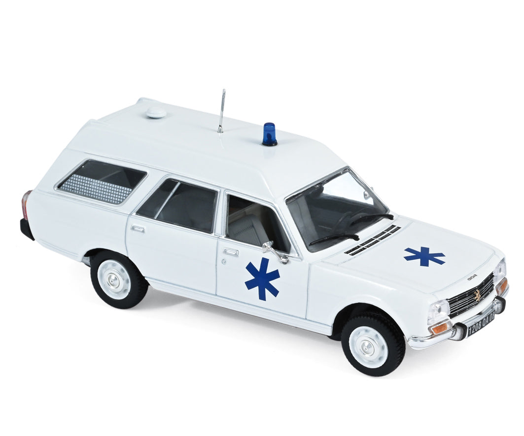 norev-peugeot-504-estate-1979-ambulance-modellino-1-43 image 1