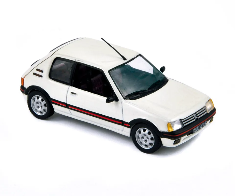 norev-peugeot-205-gti-1-9-1990-meije-white-1-43-sportiva-da-collezione image 1