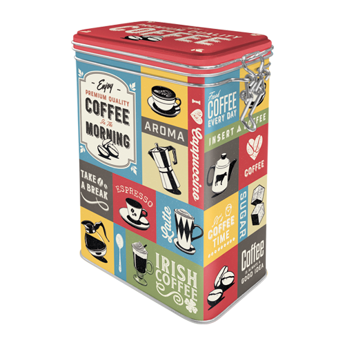 nostalgic-art-coffee-collage-barattolo-caff-metallo-7-5x11x17-5-cm image 1