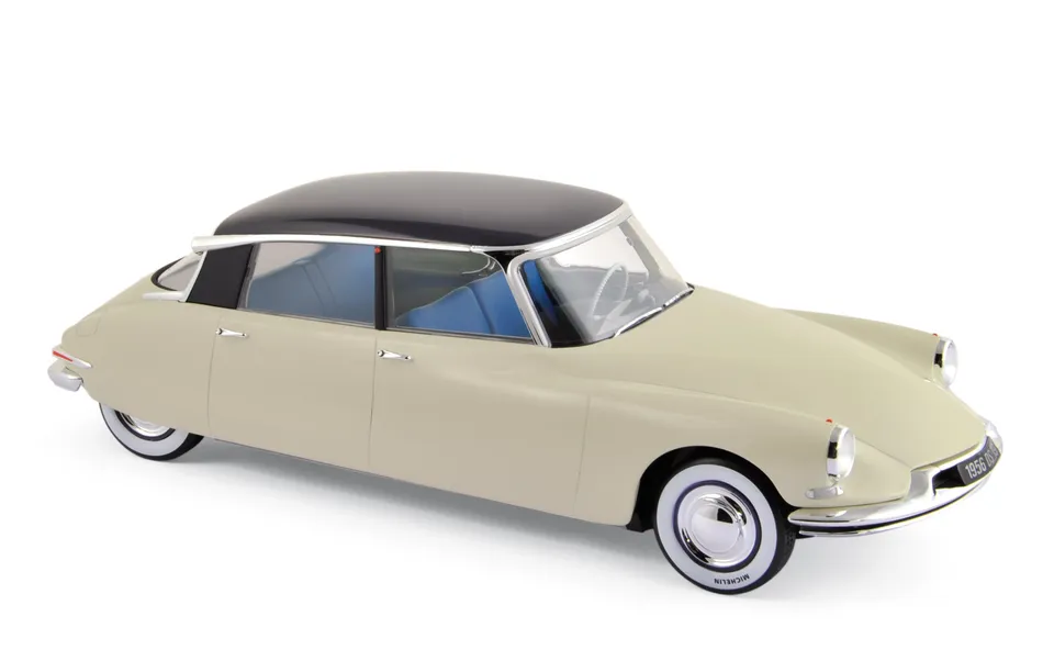 norev-citro-n-ds-19-1956-salon-de-paris-1955-beige-violet-1-18-modellino-die-cas image 1
