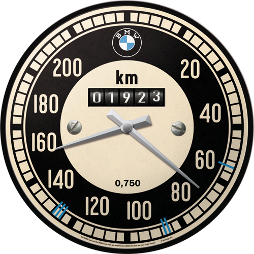 nostalgic-art-bmw-tachometer-orologio-da-parete-31-cm-in-lamiera image 1