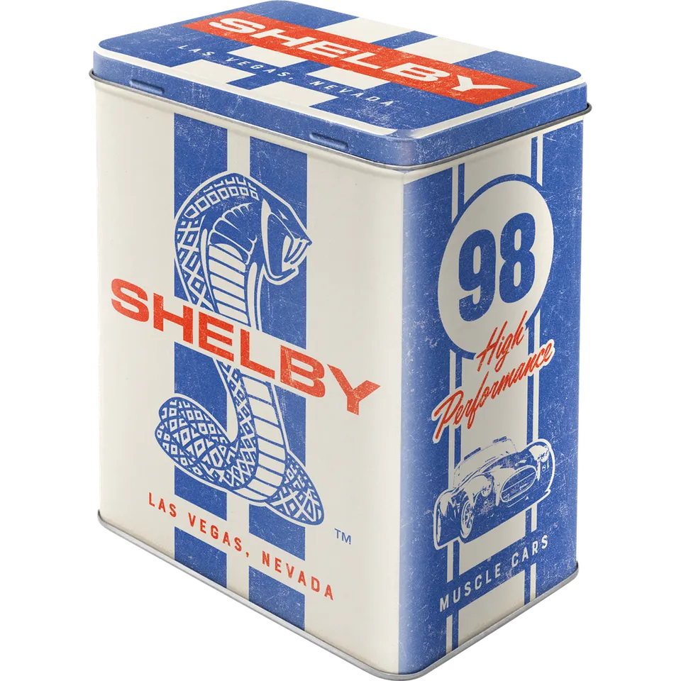 nostalgic-art-shelby-cobra-snake-98-scatola-metallo-3-litri-10x14x20-cm image 1