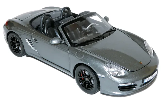 norev-porsche-boxster-s-2009-modellino-auto-1-18-gris-m-t-ore image 1