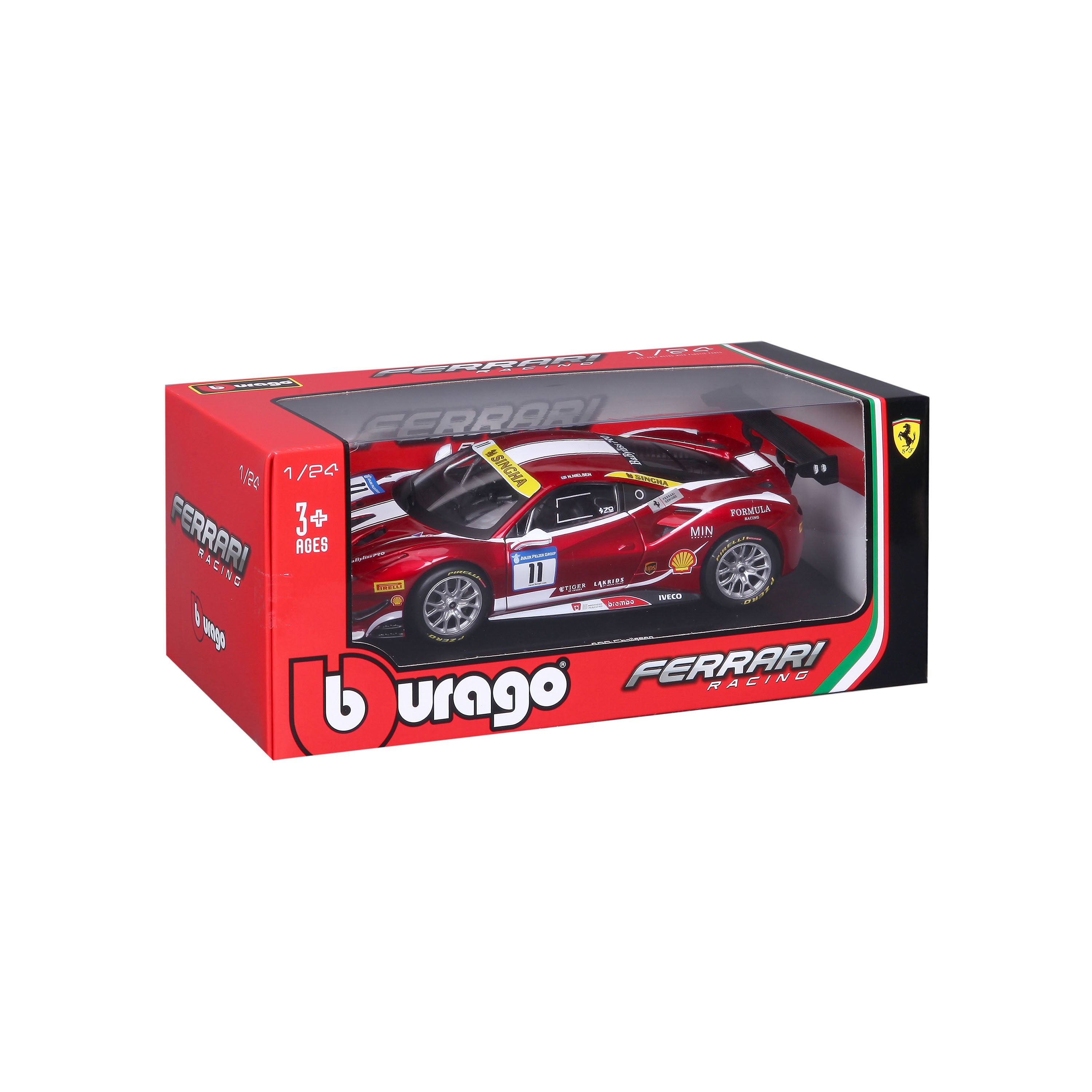 bburago-ferrari-488-challenge-formula-racing-2017-1-24-die-cast image 2