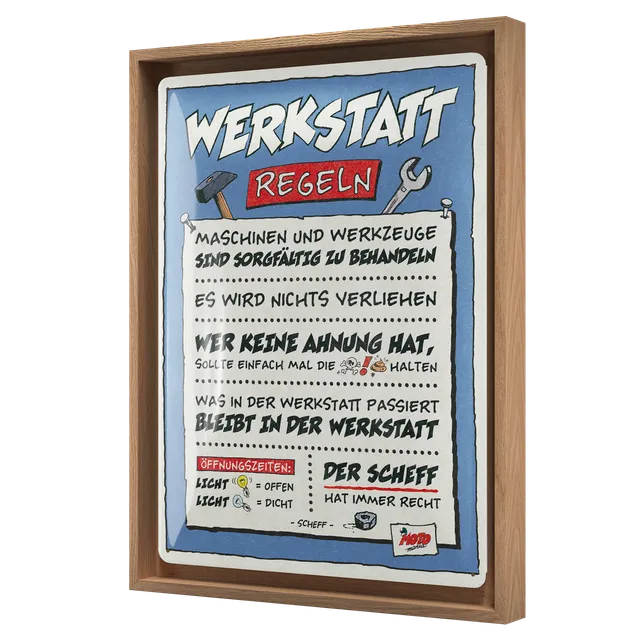 nostalgic-art-motomania-werkstatt-regeln-cornice-n-frame-l-33-5x44-cm image 1