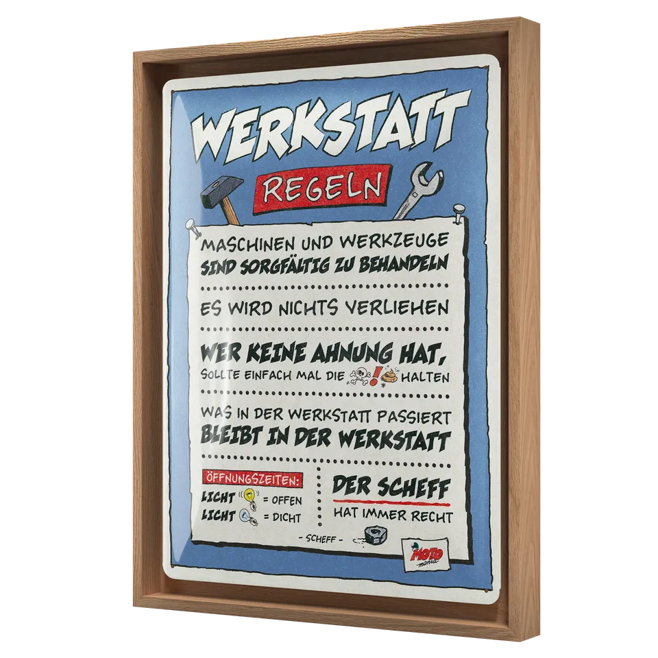 nostalgic-art-motomania-werkstatt-regeln-cornice-n-frame-l-33-5x44-cm image 1