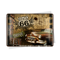 nostalgic-art-route-66-road-trip-card-in-metallo-10x14-cm image 2
