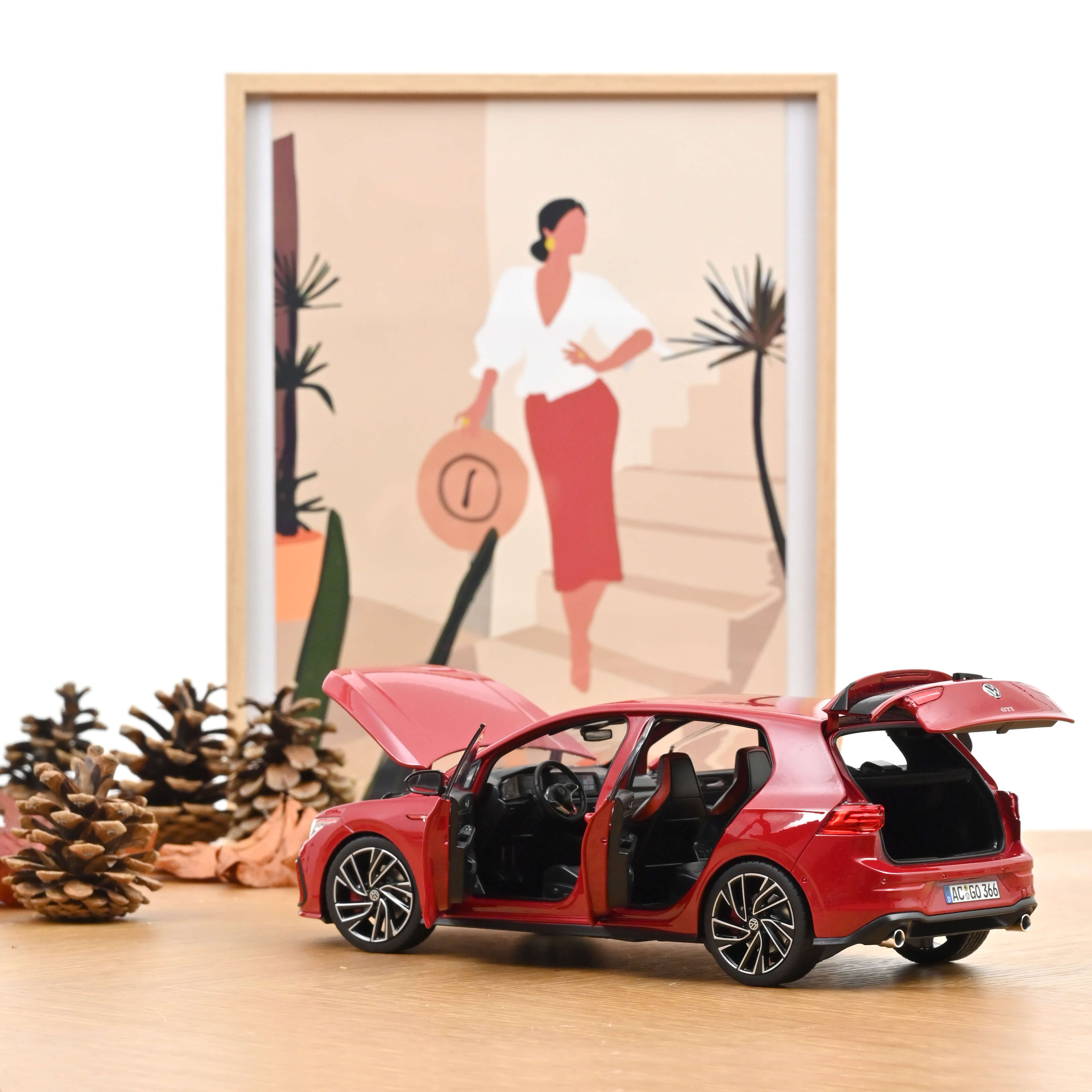 norev-vw-golf-gti-2020-modellino-auto-1-18-rosso-tornado image 2