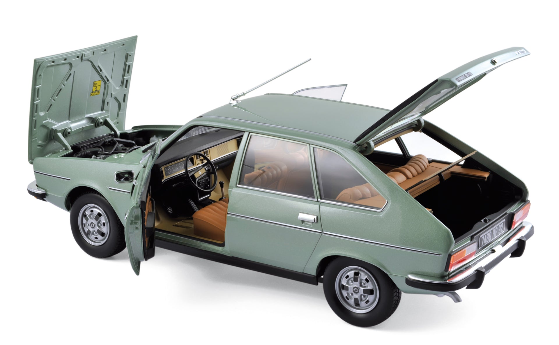 norev-renault-20-ts-1978-modellino-auto-1-18-verde-algue-green-metallic image 1