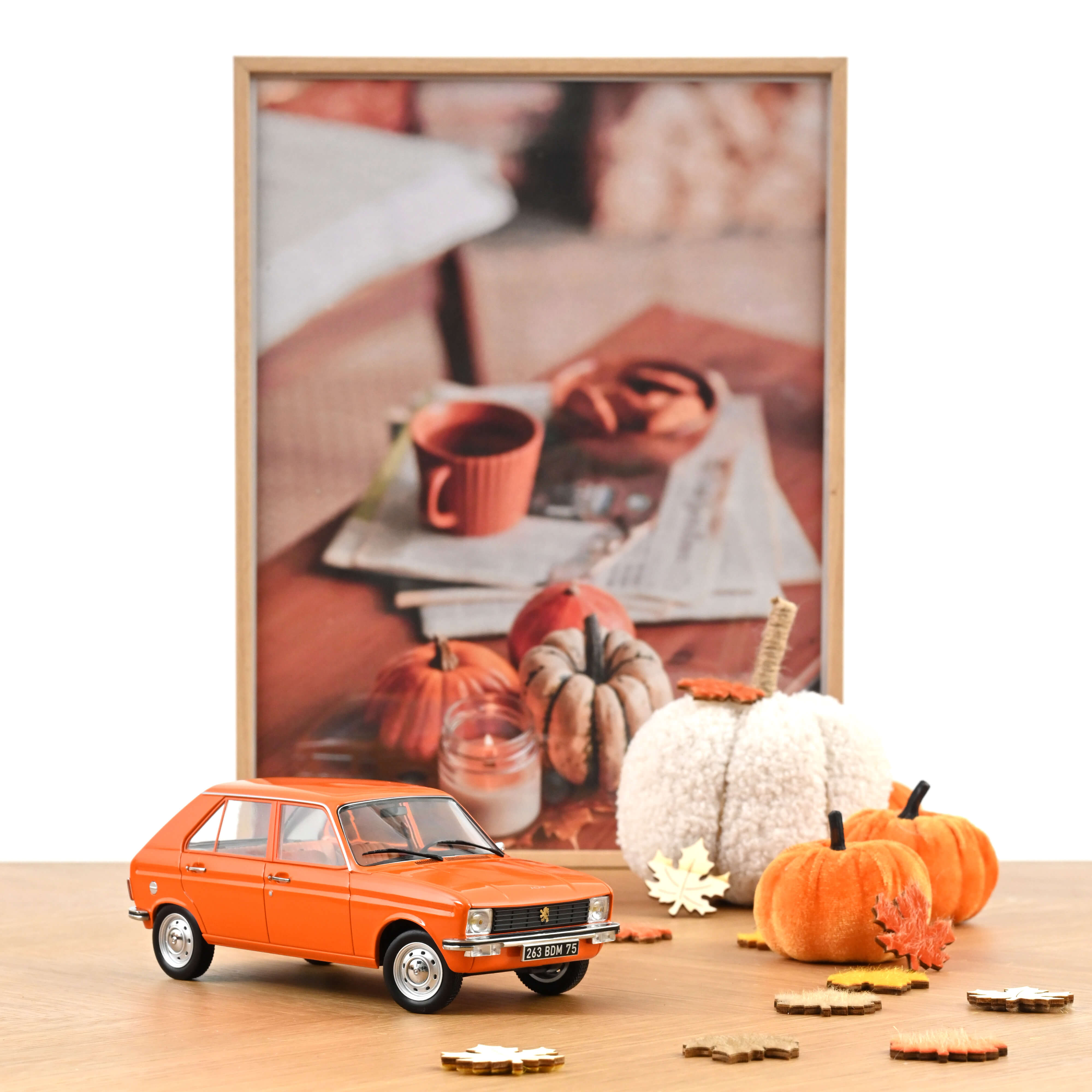 norev-peugeot-104-gl-1977-arancione-1-18-modellino-auto-edizione-limitata-300-pe image 1