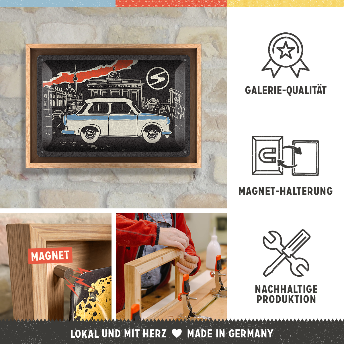 nostalgic-art-trabant-berlin-black-n-frame-m-edition-cornice-in-legno-con-insegn image 3