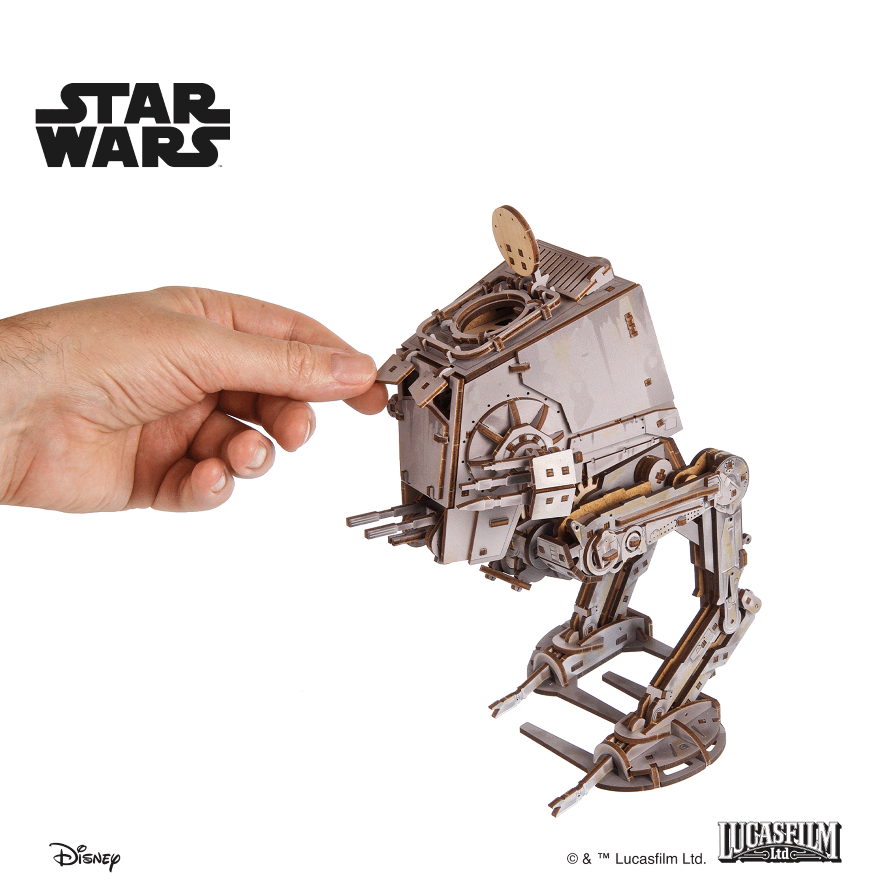 ugears-at-st-walker-star-wars-modellino-meccanico-in-legno-a-molla image 7