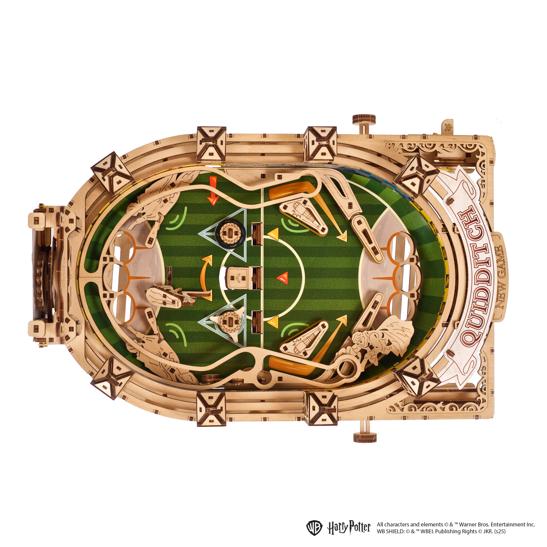 ugears-quidditch-pinball-gioco-flipball-meccanico-in-legno-harry-potter-series image 3