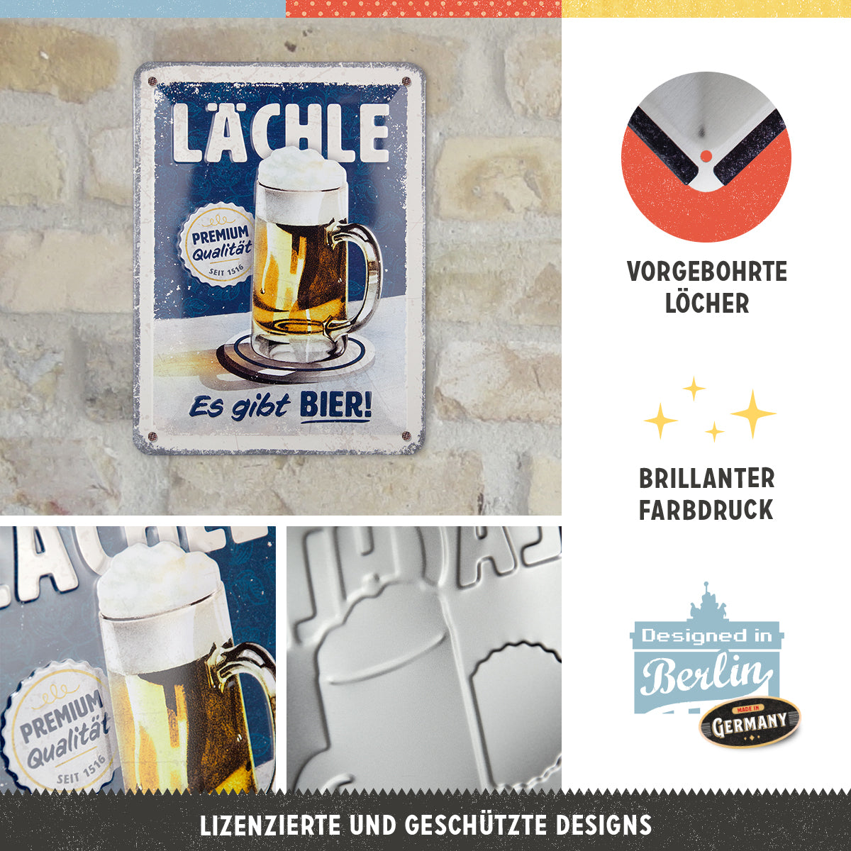 nostalgic-art-l-chle-es-gibt-bier-targa-in-metallo-15x20-cm-2 image 2