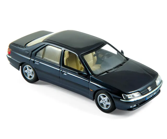 norev-peugeot-605-1998-rhodes-blue-modellino-auto-1-43 image 1