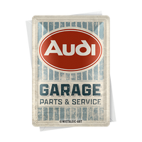 nostalgic-art-audi-garage-biglietto-in-metallo-10x14-cm image 2
