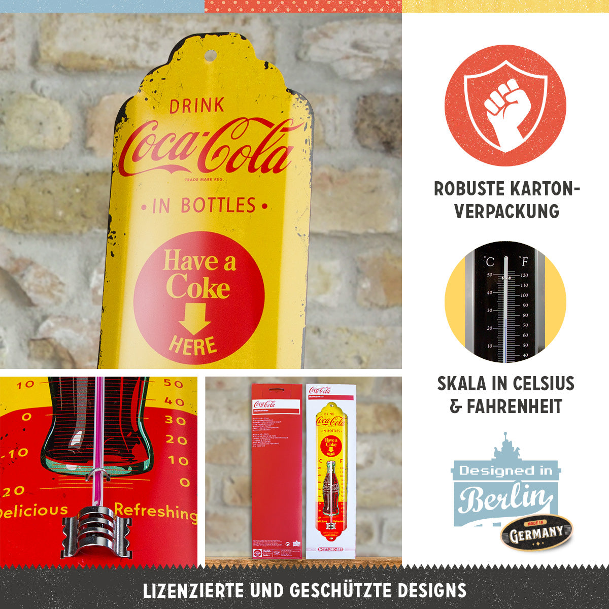 nostalgic-art-coca-cola-in-bottles-yellow-termometro-6-5x28-cm image 3