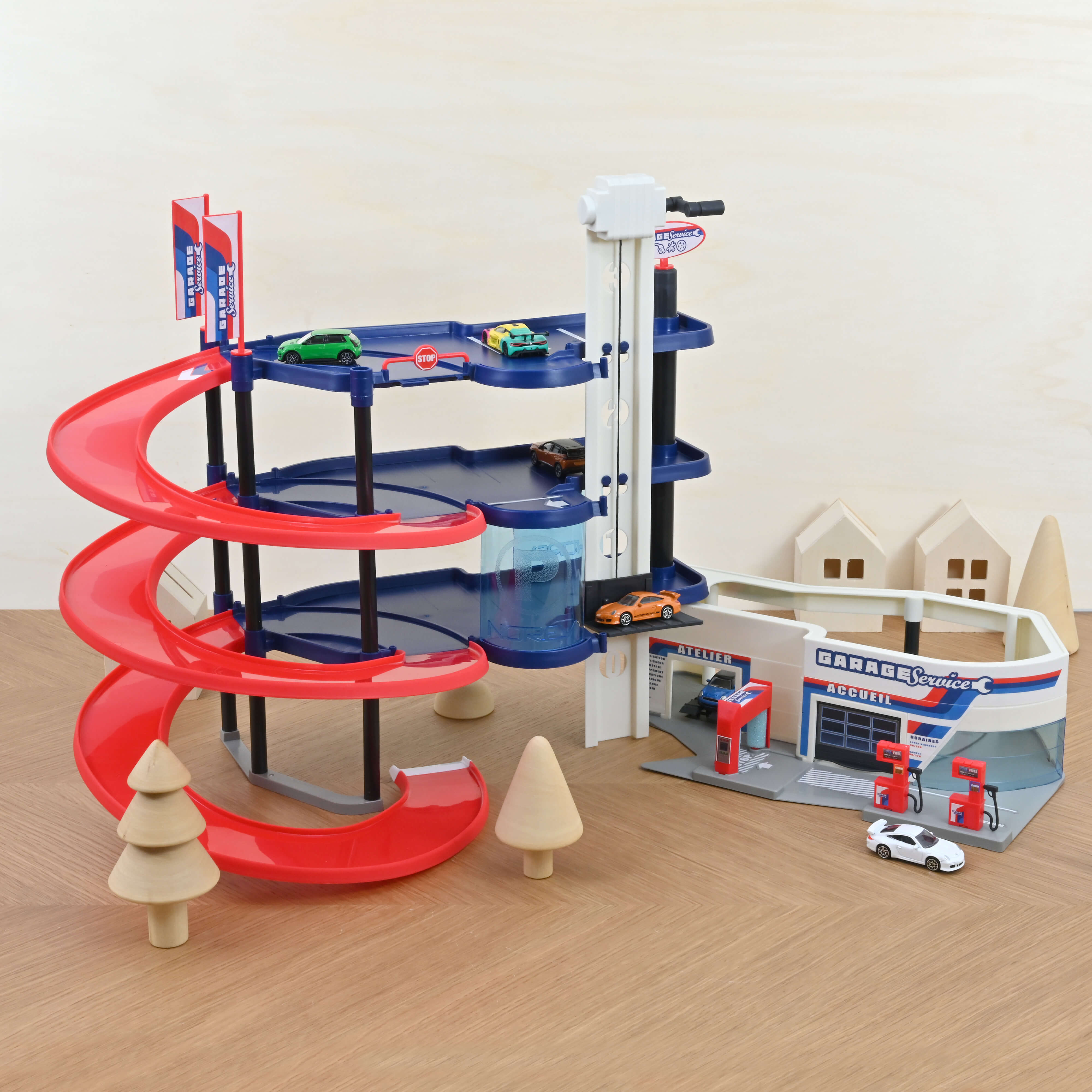 norev-garage-3-piani-apribile-modellino-accessorio-pieghevole image 2
