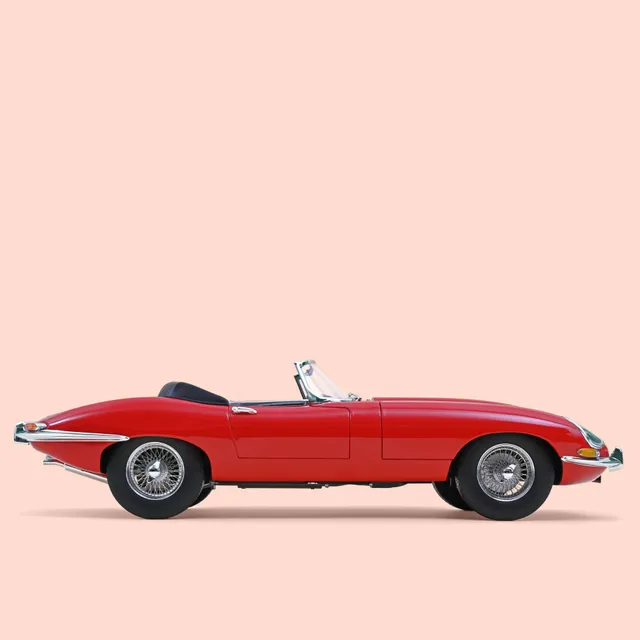 norev-jaguar-e-type-cabriolet-1962-modellino-auto-1-12-rosso image 1