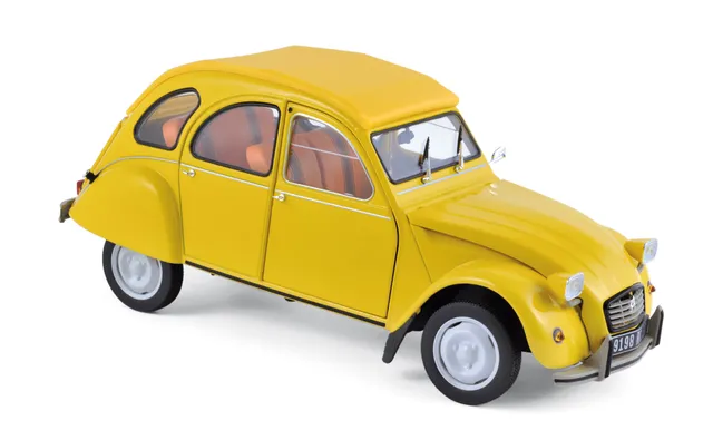 norev-citro-n-2cv-6-club-1979-giallo-mimosa-modellino-auto-1-18 image 1