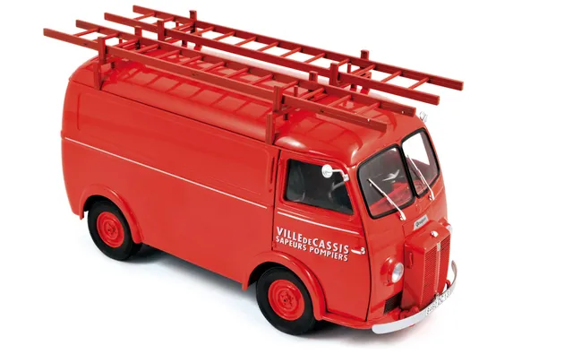 norev-peugeot-d4a-1955-pompiers-avec-chelles-1-18-modellino-die-cast image 1