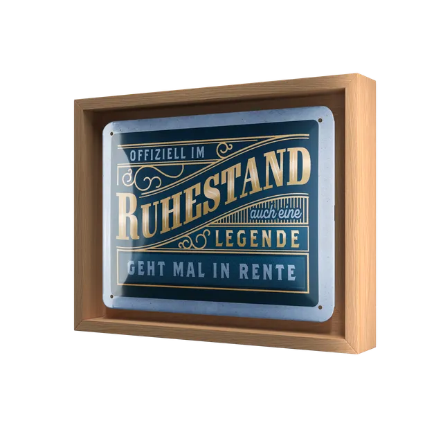 nostalgic-art-ruhestand-n-frame-s-edition-cornice-in-legno-quercia-18-5x24-cm image 1
