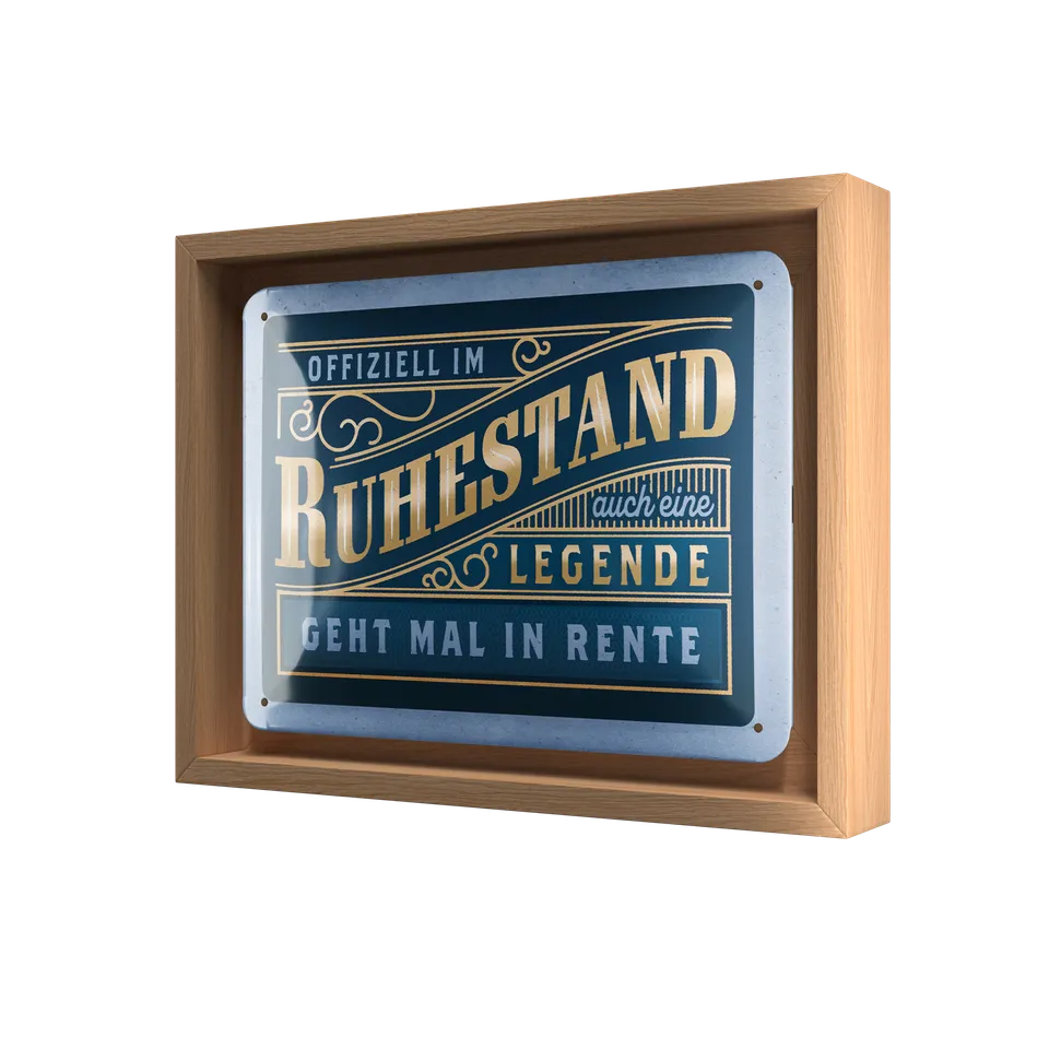 nostalgic-art-ruhestand-n-frame-s-edition-cornice-in-legno-quercia-18-5x24-cm image 1