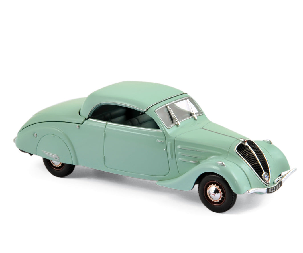 norev-peugeot-402-eclipse-1937-vert-clair-1-43-modellino-storico image 1