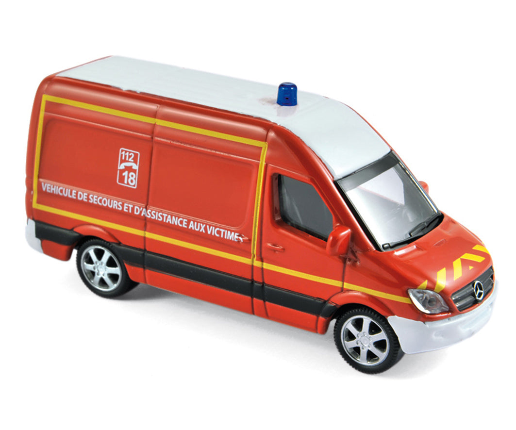 norev-mercedes-benz-sprinter-pompiers-1-86-modellino-furgone image 1