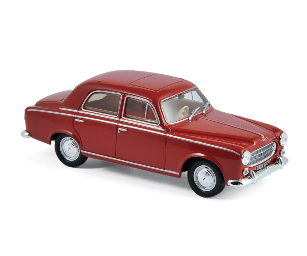 norev-peugeot-403-1963-modellino-auto-1-43-rosso-rubis image 1
