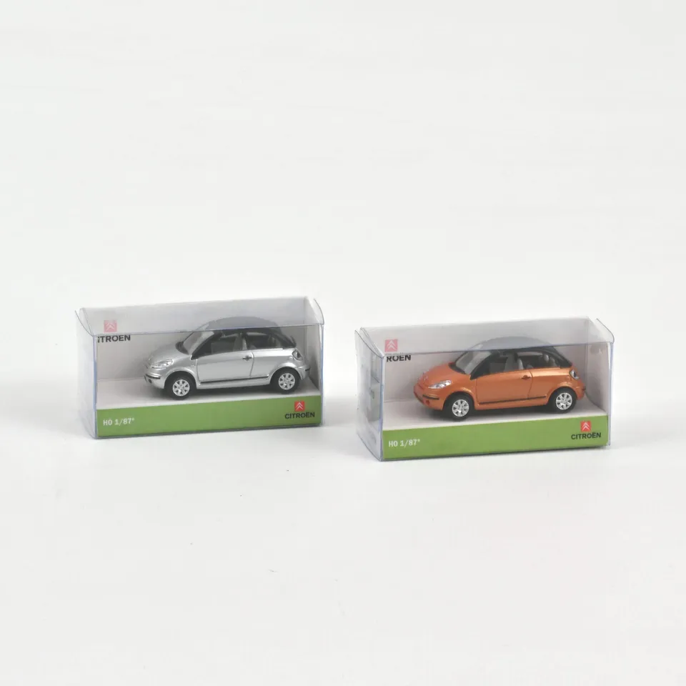 norev-citro-n-c3-pluriel-arancione-e-grigio-doppio-set-modellini-auto-1-87 image 1