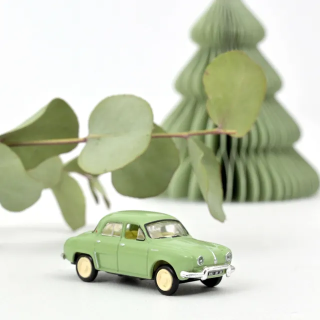 norev-renault-dauphine-1956-modellino-auto-1-87-verde-ash-green-minijet image 1