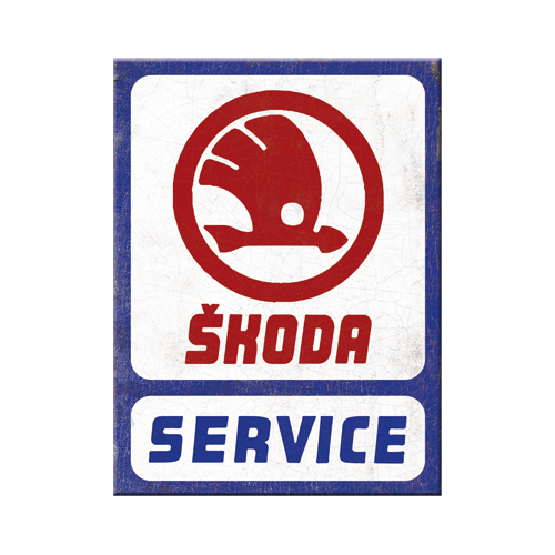 nostalgic-art-skoda-service-magnete-frigo-6x8-cm image 1