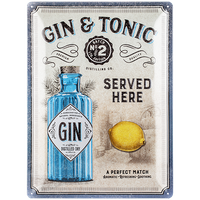 nostalgic-art-gin-tonic-served-here-targa-in-metallo-30x40-cm image 2