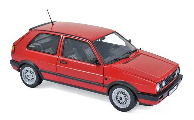 norev-vw-golf-gti-1990-modellino-auto-die-cast-1-18-rouge image 1