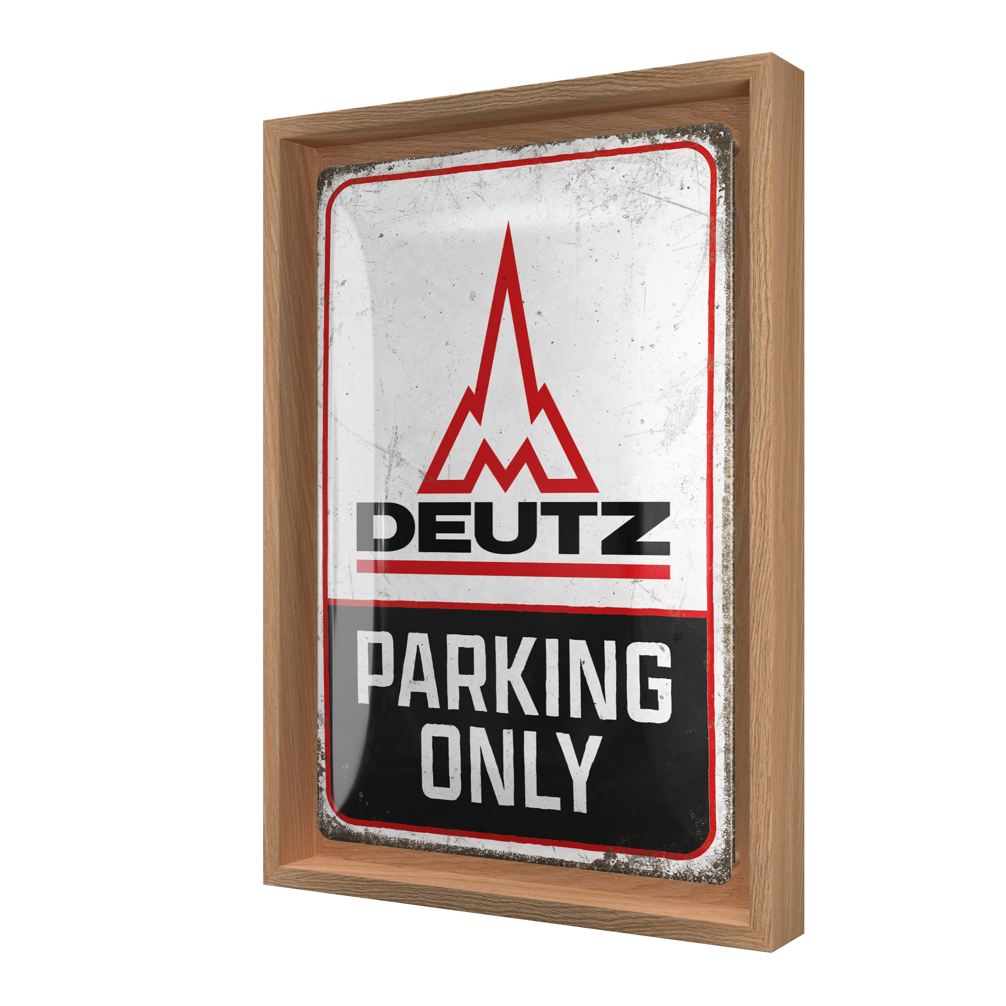 nostalgic-art-deutz-parking-only-n-frame-m-edition-con-cornice-in-legno image 1