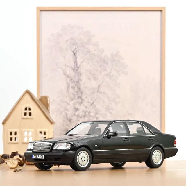 norev-mercedes-benz-s600-1997-modellino-auto-1-18-nero-ossidiana-metallizzato image 1