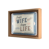nostalgic-art-happy-wife-happy-life-targa-in-metallo-15x20-cm image 6
