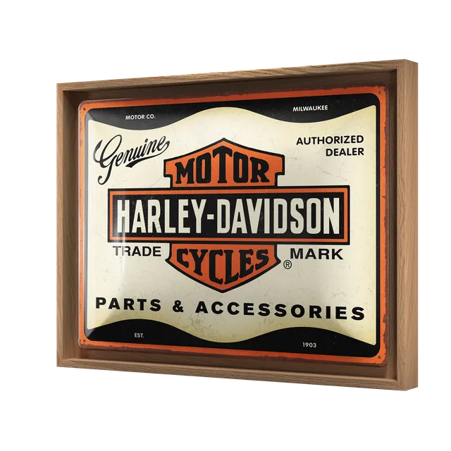 nostalgic-art-harley-davidson-parts-accessories-cornice-n-frame-l-33-5x44-cm image 1
