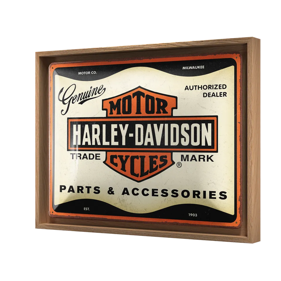 nostalgic-art-harley-davidson-parts-accessories-cornice-n-frame-l-33-5x44-cm image 1