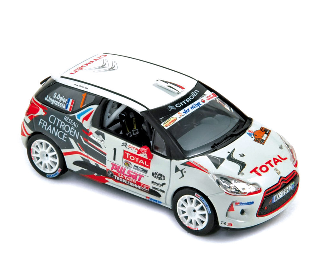 norev-citro-n-ds3-r3-2010-rallye-du-var-ogier-ingrassia-1-43-modellino-rally image 1