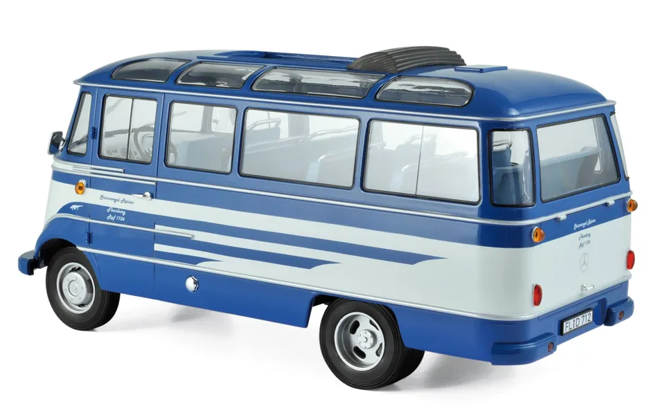 norev-mercedes-benz-o319-bus-1957-blu-e-beige-modellino-1-18 image 1