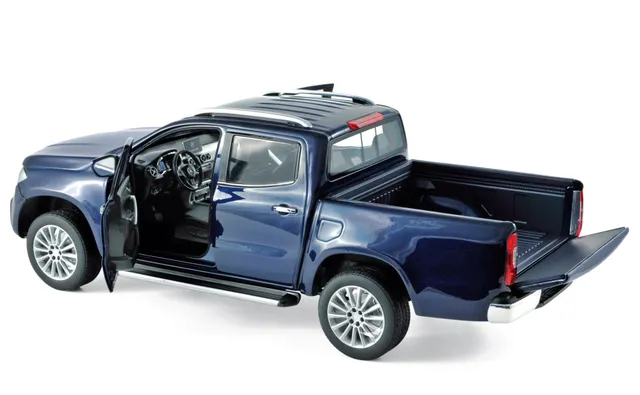 norev-mercedes-benz-x-class-2017-blu-metallizzato-1-18-modellino-pick-up-die-cas image 1