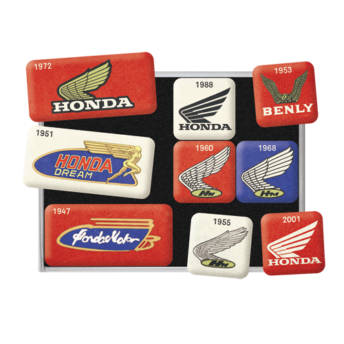 nostalgic-art-honda-mc-logo-evolution-set-calamite-7x9x2-cm-in-box-regalo image 2